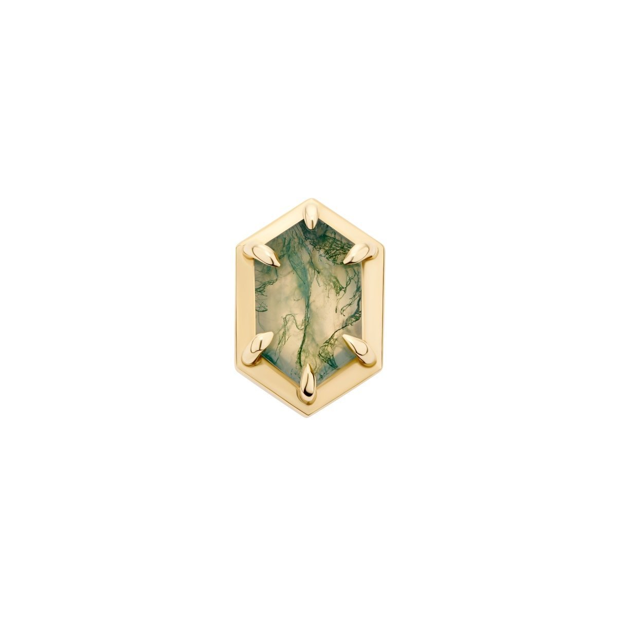 Moss Agate Hexagon - ICONS