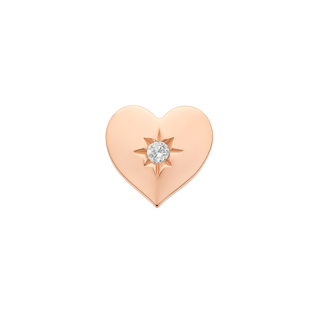 Star-Set Diamond Heart