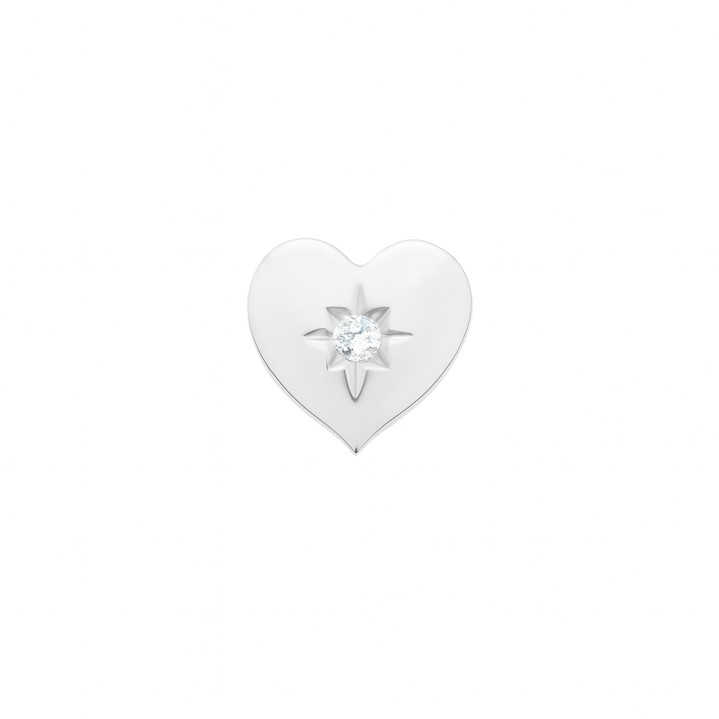 Star-Set Diamond Heart